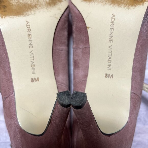 Adrienne Vittadini Womens Suede Pointed Toe Heels With Ankle Strap Size 8M - Picture 6 of 12